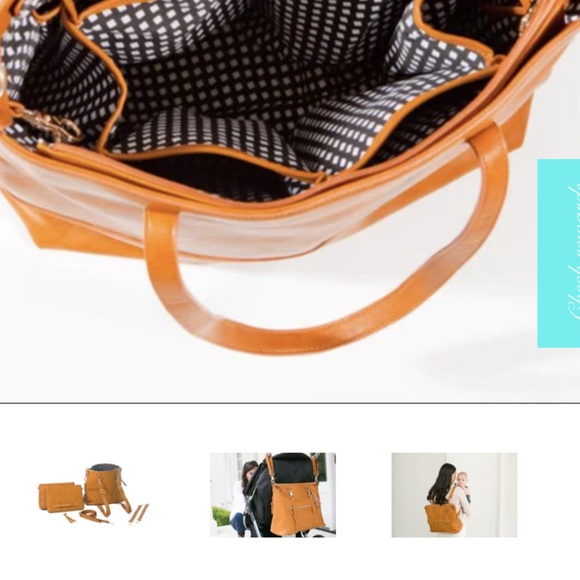 Bella Tunno 5 in 1 Tote Bag or Diaper Bag-Like new condition!!! - Picture 2 of 4